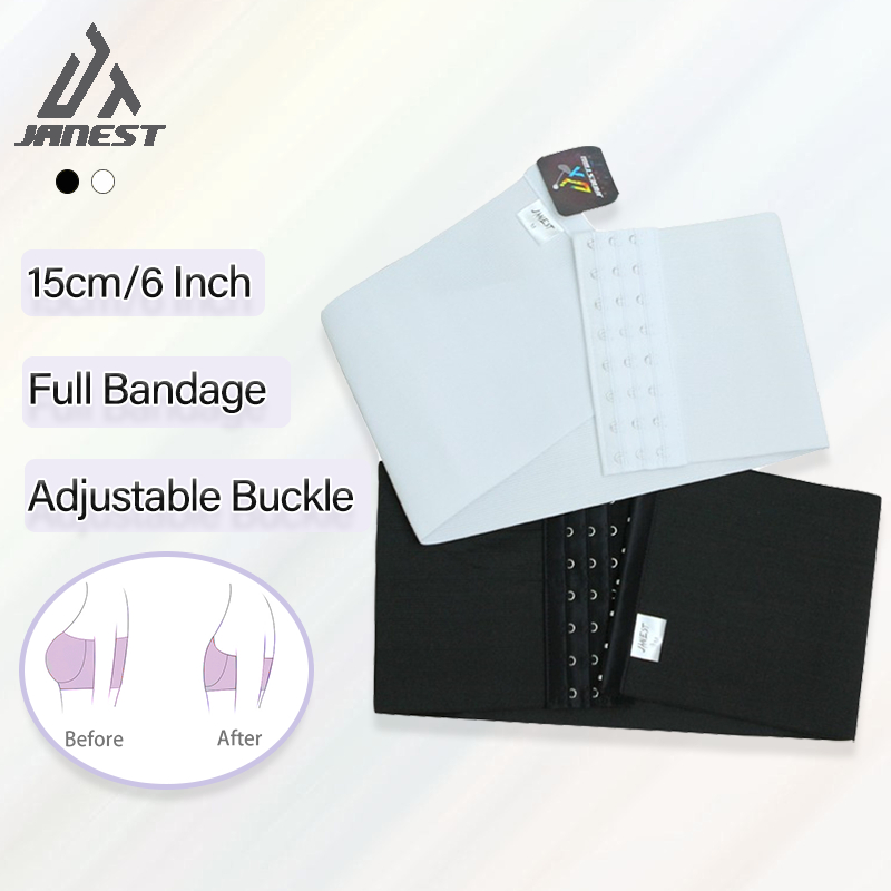 S-6XL Plus Size Bandage Tube Chest Binder Strapless Tomboy Tomboy Binder Bra Flatten Big Breasts Buckle Supporter