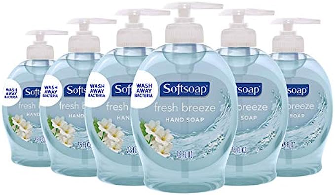 Softsoap Liquid Hand Soap, Fresh Breeze - 7.5 Fluid Ounce (Pack of 6)