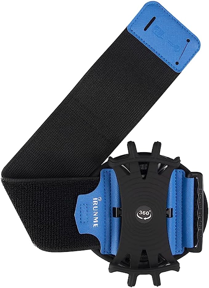 Loksengtech Running Armband 360°Rotatable Forearm Armband Detachable Sports Wristband for 4''-6.5'' Phones, Great Cell Phone Armband for Running, Jogging, Cycling, Exercise and Gym